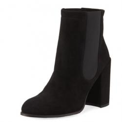 stuart weitzman instep leather zip booties