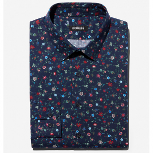 mens floral dress shirts express