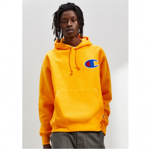 champion uo exclusive dotted script hoodie sweatshirt