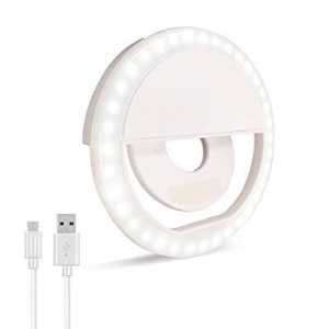 Selfie Ring Light now 50.0% off , Oternal Rechargeable Portable Clip-on Selfie Fill Light with 36 LE