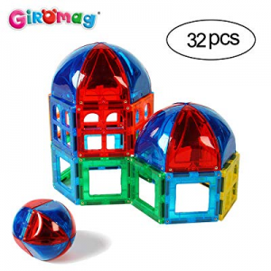 One Day Only！Giromag Magnetic Blocks Construction Film now 50.0% off ,Building Toys Age 3+,Magnet To