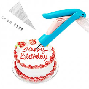 One Day Only！40.0% off YIJIA Cake Decorating Pen Pastry DIY Icing Piping Tips Nozzles Bag Sugar Fond