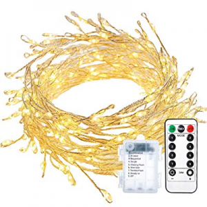 ECOWHO Fairy Lights Battery Operated now 65.0% off , 200 LED String Lights Dimmable with Remote Cont