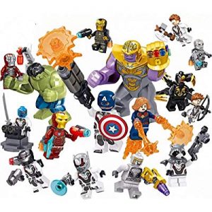 UPSTONE Minifigures Set now 50.0% off , Heroes Fighting with Accessories, Building Bricks Blocks Act