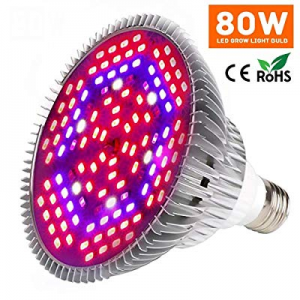One Day Only！Led Grow Light Bulb now 50.0% off , 80W Plant Lights Full Spectrum for Indoor Plants Hy