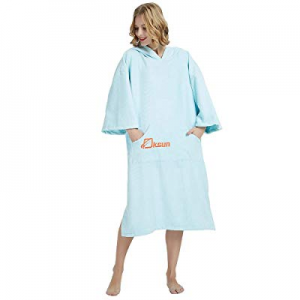 Oksun Changing Robe Towel Poncho with Hood for Beach, Swimming, Surfing,One Size Fit All now 50.0% o