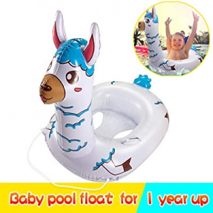 50.0% off TRSCIND Baby Pool Float Kid Swimming Floats with Safety Rope Inflatable Floatie Swim Ring 