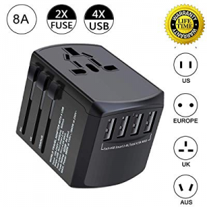 Travel Adapter now 15.0% off , International power adapter universal travel Power Plug adapter with 