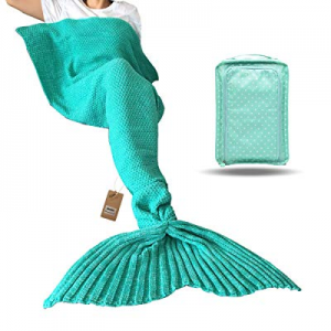 iFUOFF Mermaid Tail Blanket now 22.0% off , Fish Tail Blanket Soft Warm All Seasons Sofa Living Room