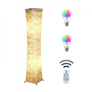 Floor lamp now 25.0% off , CHIPHY Standing Lamps for Bedroom, Color Changing and Dimmable Bulbs, Rem