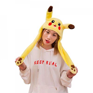 Yimidear Rabbit Hat Cute Bunny Plush Cap Ear Popping Up for Christmas Party Gift Cosplay now 50.0% o