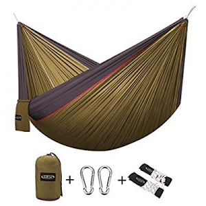 G4Free Double Camping Hammock (2 Person)- Lightweight Portable Nylon 210T Camping Hammocks for Backp