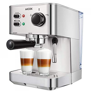 Espresso Machine now 35.0% off , Cappuccino Coffee Maker with Milk Steamer Frother, 15 Bar Pump Latt