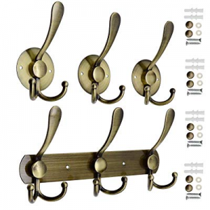 One Day Only！Coat Rack Wall Mounted now 25.0% off ,IELECMG Coat Hooks for Hanging Heavy Duty Hooks,M