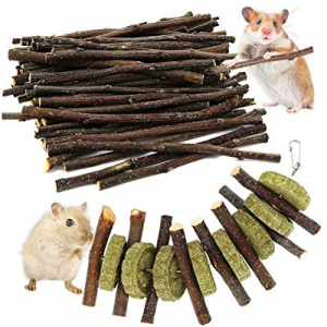 ZALALOVA Hamster Chew Toys now 60.0% off , Natural Wooden Pine Guinea Pigs Rats Chinchillas Toys Acc