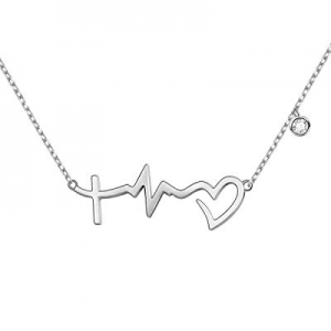 50.0% off S925 Sterling Silver Faith Hope Love Cross Lifeline Heart Pendant Necklace Bracelet Christ