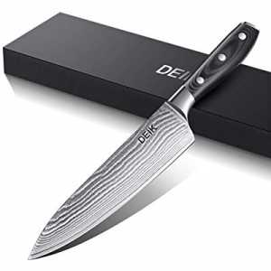 Deik Chef Knife now 30.0% off , 8-Inch Damascus Professional Kitchen Knife Japanese VG-10 Knife Ultr
