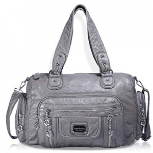 Angel Barcelo Womens Soft Leather Top-handle Bag Handbags and Purses Casual Shoulder Bags now 25.0% 