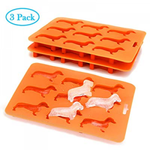 60.0% off Dachshund Silicone Ice Cube Trays BPA Free Freezer Tray Non-Stick Stackable Candy Molds ..