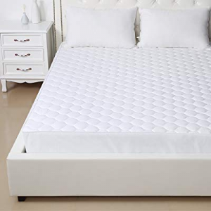 HOMFY Quilted Mattress Pad Queen now 50.0% off , Cotton Mattress Cover with Deep Pocket 18”, Breat..