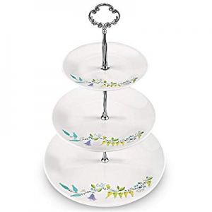 55.0% off SMATIS 3 Tier Serving Stand | three Tiered Round Porcelain Cupcake Stand | Tiered Servin..