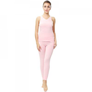75.0% off ENIDMIL Womens Soft Cotton Lounge Sleepwear Pajama Set 2 Piece Tank Top and Pajama Yoga ..