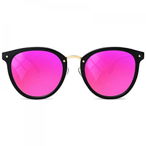 MUJOSH Cat Eye HD Polarized Mirrored Sunglasses for Women, 100% UV Protection now 15.0% off 
