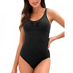 Luyeess Women's One Piece Swimsuit Strappy Padded Crisscross Back Bathing Suit now 60.0% off 