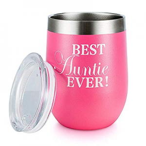Amzyt Aunt Wine Glass Tumbler With Lid and Straw now 50.0% off , Stainless Steel Wine Cup Mug for ..