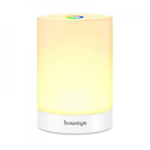 buways Night Light now 40.0% off , LED Table Lamp with Touch Control - Warm White Light & Color Ch..
