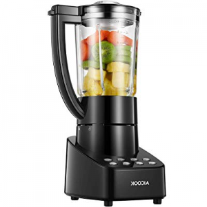 One Day Only！AICOK Blender Smoothie Blender Professional Countertop Blender with Smart Speed Contr..
