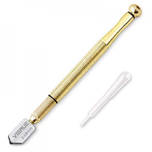 One Day Only！40.0% off VIGRUE 3mm-18mm Glass Cutter Professional Heavy Duty Golden Handle Pencil S..