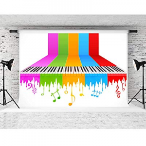Music Backdrop Soft Fabric 7x5ft now 25.0% off ,5 Colors Paino Keys Symbol Photography Backgrounds..