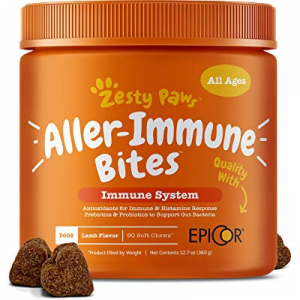 10.0% off Allergy Immune Supplement for Dogs Lamb- with Omega 3 Wild Alaskan Salmon Fish Oil & Epi..