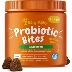 10.0% off Zesty Paws Probiotic for Dogs - with Natural Digestive Enzymes + Prebiotics & Pumpkin - ..
