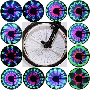 40.0% off QANGEL LED Bike Wheel Light Spoke Mountain Bicycle Tyre Lights Cycling Bike Tire Light B..