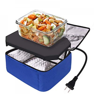 Portable Oven Personal Food Warmer for Prepared Meals Reheating & Raw Food Cooking by Aotto (Blue)..