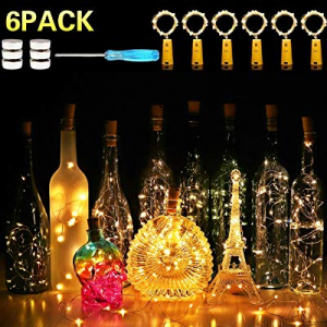 Wine Bottle Lights with Cork now 40.0% off ,CUUCOR 7.2ft 20 LED Battery Operated Fairy String Ligh..