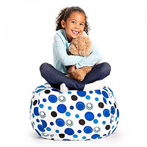 Creative QT Stuffed Animal Storage Bean Bag Chair - Standard Stuff 'n Sit Organization for Kids To..