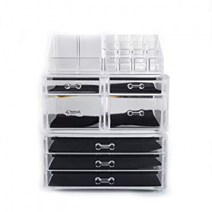 80.0% off Lovinland Makeup Organizer Set 4 Small Drawer and 3 Large Drawer Plastic Cosmetic Jewelr..
