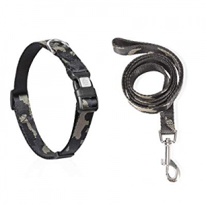 30.0% off vAv YAKEDA Dog Collar and Leash Set Military Nylon Durable Adjustable Collar with Leashe..