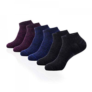 56.0% off Mens Low Cut Athletic Ankle Socks Lightweight Breathable Flat Knit with Arch Support 6/1..
