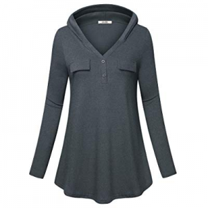 Vivilli Ladies Shirts for Women Long Sleeve Pullover Hoodies Tops now 75.0% off 