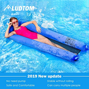 ludtom Inflatable Swimming Pool Lounger Float Hammock now 20.0% off , Portable Pool Float [2019 Ne..