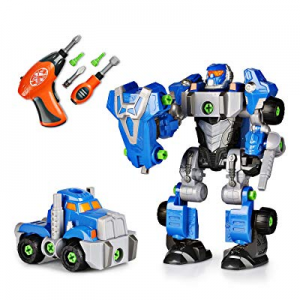 Happkid Cybotronix Take-A-Part Robot for Kids now 30.0% off , Pretend Tool Construction Toy Truck ..
