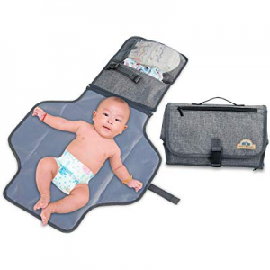 BlueSnail Portable Changing Pad now 50.0% off ,Diaper Clutch,Lightweight Travel Station Kit for Ba..