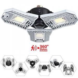 Led Garage Lights now 30.0% off ,60W E26/E27 6000LM with Motion Activated Sensor Ceiling Lighting,..
