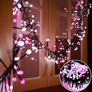 Litake Globe String Lights now 50.0% off , 26ft 400 LEDs Waterproof Christmas Lights, 8 Modes Outd..