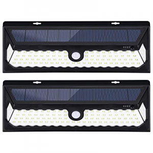 JSUNCK New Upgraded 90 LED Solar Lights Outdoor now 30.0% off , Front Switch for 3 Modes Solar Mot..