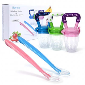 One Day Only！Baby Food Feeder - 3-Pack Fresh Fruit Feeder now 20.0% off , Infant Teething Toy Sili..